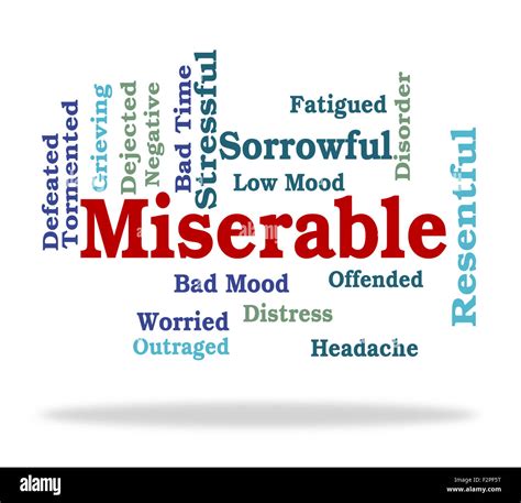 miserable meaning.